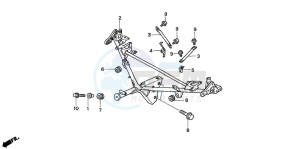 GL1800A drawing COWL STAY (GL1800A1/A2/A3 /A4/A5)