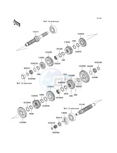 VN 1600 B [VULCAN 1600 MEAN STREAK] (B6F-B8FA) B7F drawing TRANSMISSION