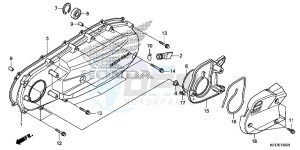 SH125ADD SH125i UK - (E) drawing LEFT SIDE COVER