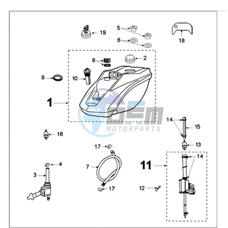 TANK AND FUEL PUMP