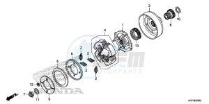 TRX420FA6G TRX420 Europe Direct - (ED) drawing STARTING CLUTCH