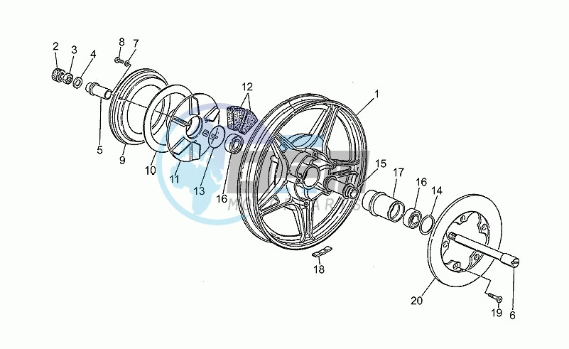 Rear wheel, 2nd series