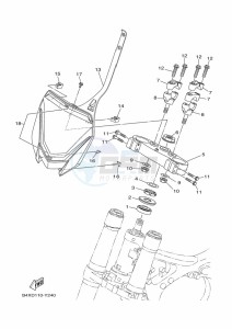 YZ125 (B4XE) drawing STEERING