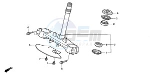 XL650V TRANSALP drawing STEERING STEM