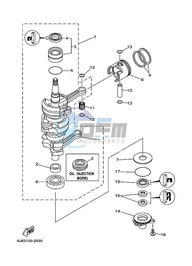 CRANKSHAFT--PISTON