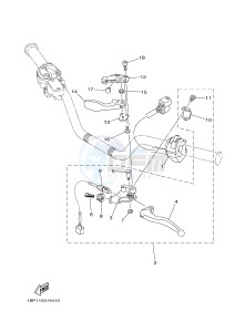 YFZ450R YFZ450RB (18PK 18PL) drawing HANDLE SWITCH & LEVER