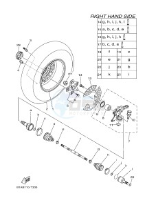 YFM700FWAD YFM70GPLJ GRIZZLY 700 EPS (B1AS) drawing FRONT WHEEL 2