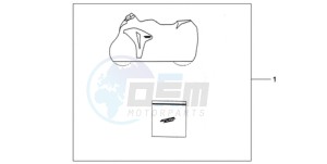 CBR1000RR9 UK - (E / MKH MME REP) drawing INDOOR CYCLE COVER