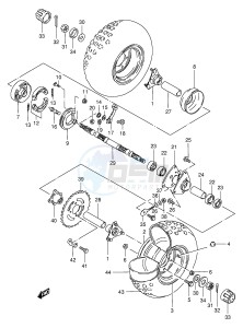 LT50 (P1) drawing REAR WHEEL (MODEL L)