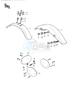 F11 M 250 drawing FENDERS -- 73 F11M- -