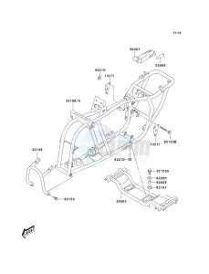 KSF 50 A [KFX50] (A6F) A6F drawing FRAME