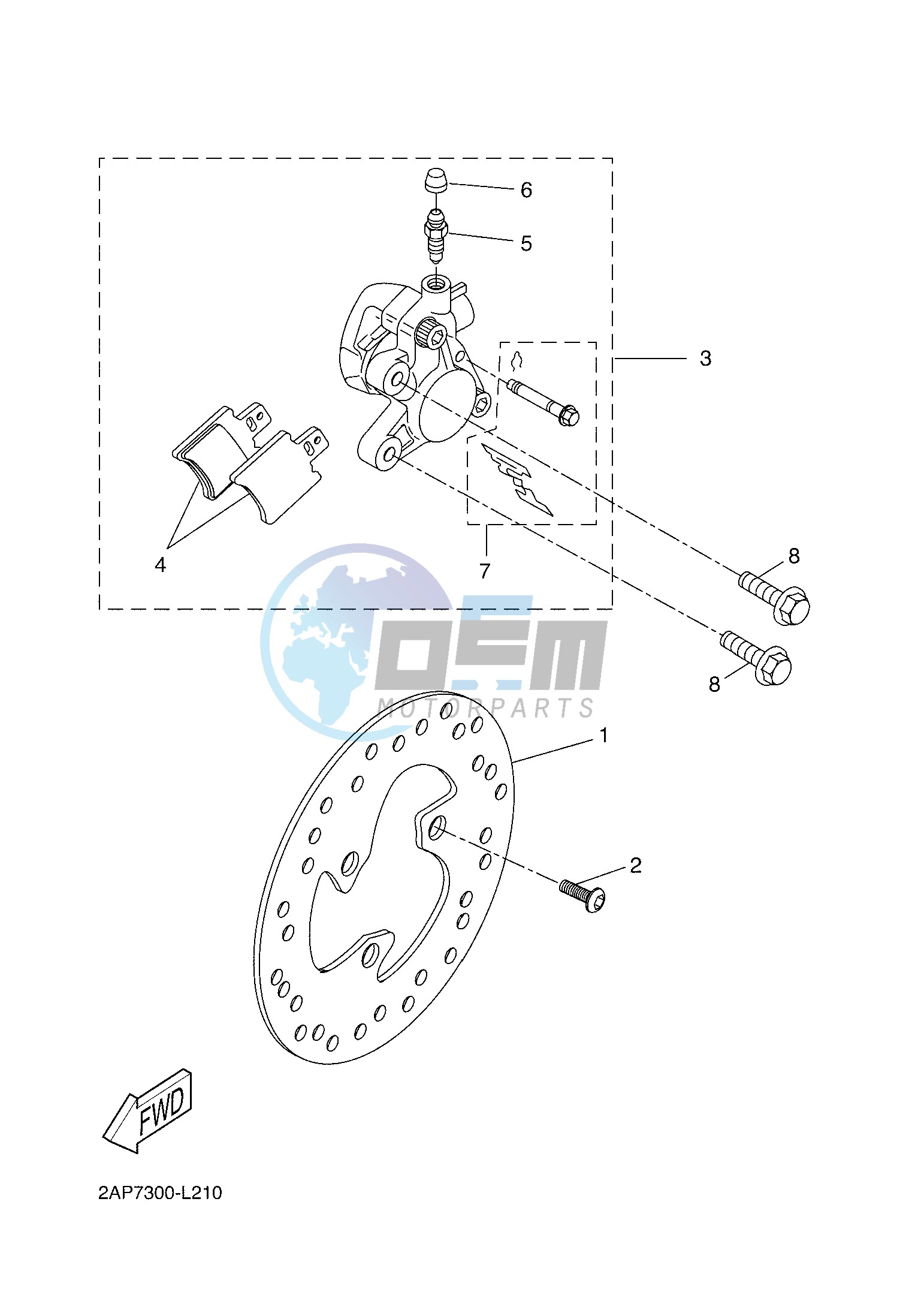 FRONT BRAKE CALIPER