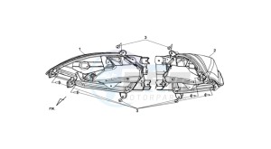 MAXSYM 400 EFI drawing TAIL LIGHT - REAR SUSPENSION