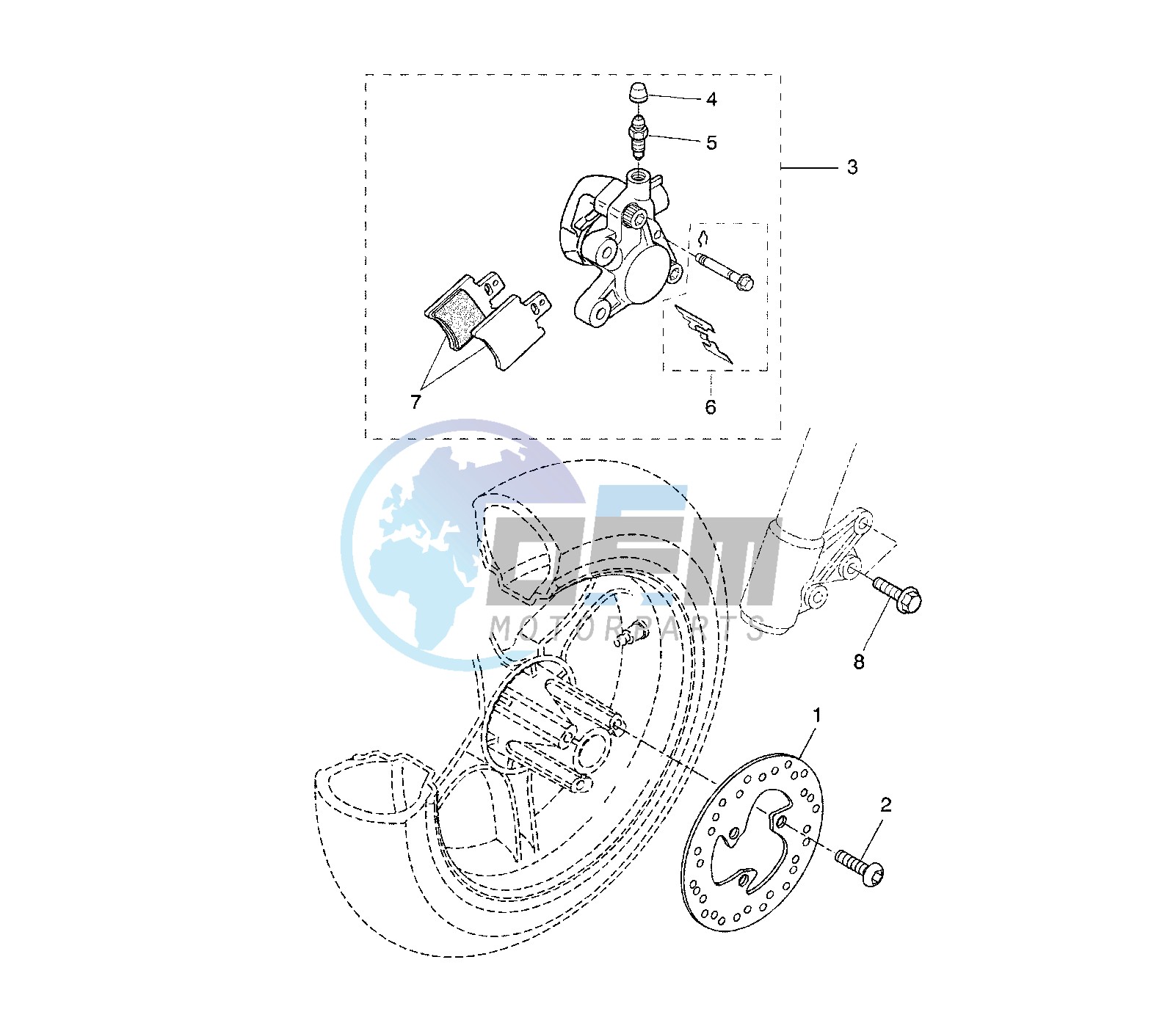 FRONT BRAKE CALIPER