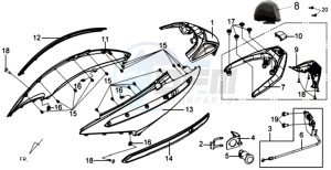 GTS 250 EURO3 drawing COWLING / TAIL LIGHT