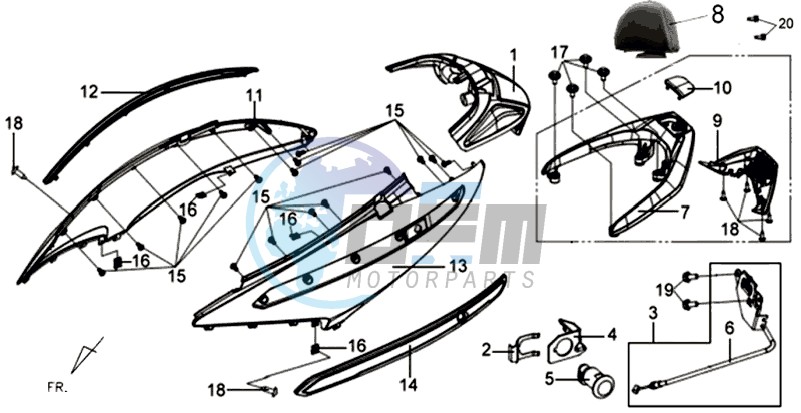 COWLING / TAIL LIGHT