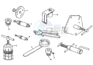 MITO EVOL.125 drawing WORKSHOP SERVICE TOOLS