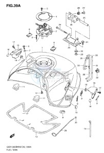 GSX1300B B-KING drawing FUEL TANK (MODEL L0)