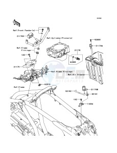 KFX450R KSF450B9F EU drawing Fuel Injection