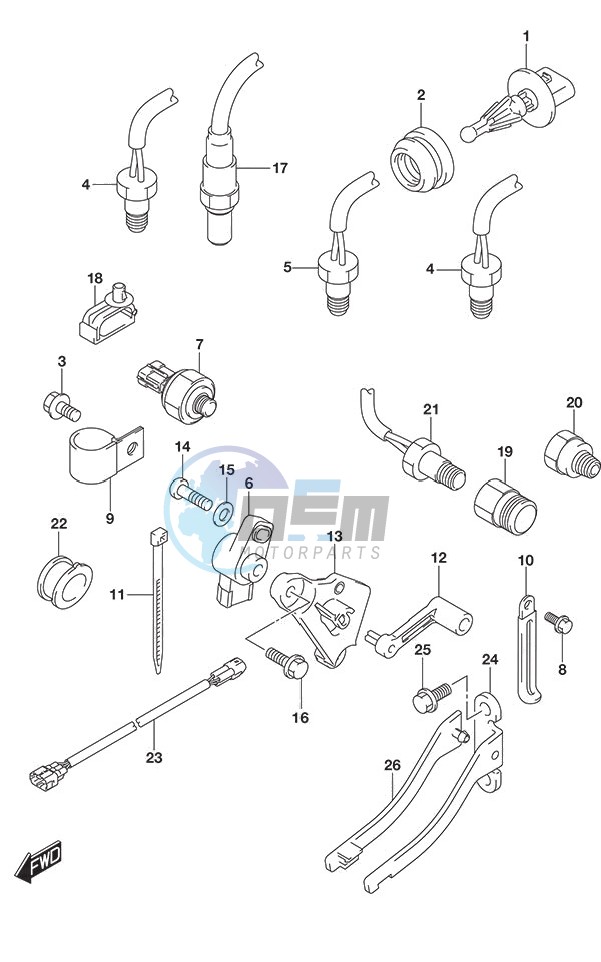 Sensor w/Transom (L)