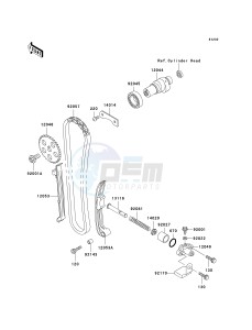 KLF 250 A [BAYOU 250] (A6F-A9F) A7F drawing CAMSHAFT-- S- -_TENSIONER