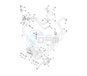 YP R X-MAX 125 drawing COOLING SYSTEM BA