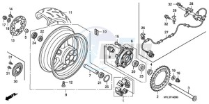 CBR1000RR9 Australia - (U / SPC) drawing REAR WHEEL