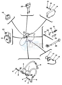 XV VIRAGO 535 drawing ELECTRICAL DEVICES