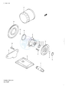 DL 650 V-STROM EU-UK drawing OIL PUMP