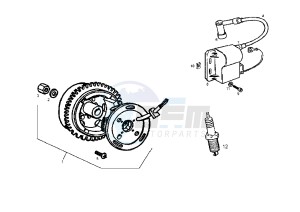 GPR NUDE - 50 cc drawing FLYWHEEL