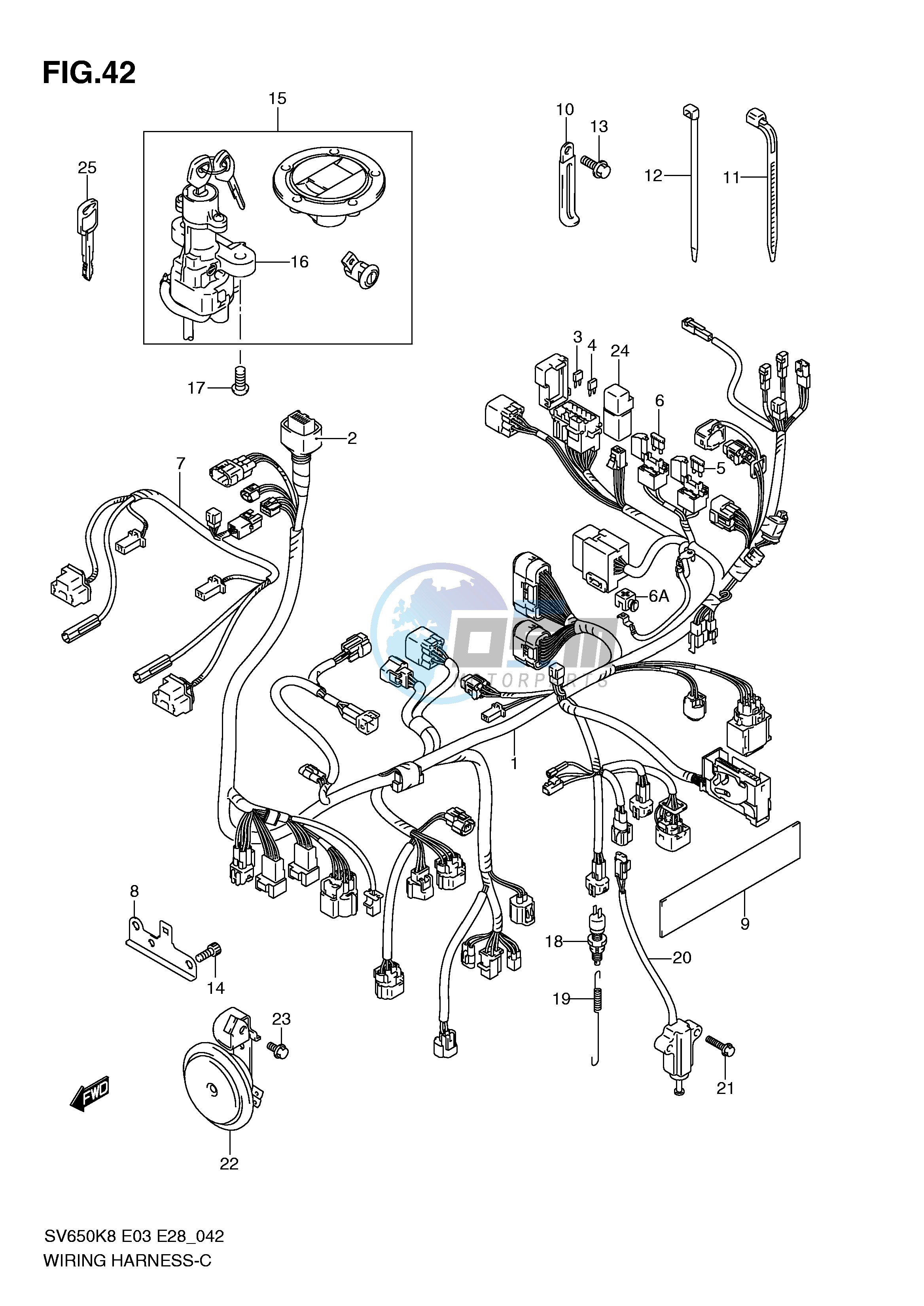 WIRING HARNESS (SV650SAK8 SAK9)