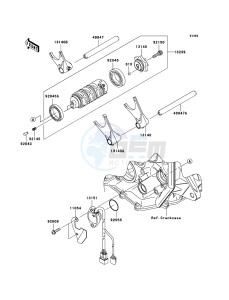 NINJA_ZX-6R ZX600P8F FR GB XX (EU ME A(FRICA) drawing Gear Change Drum/Shift Fork(s)