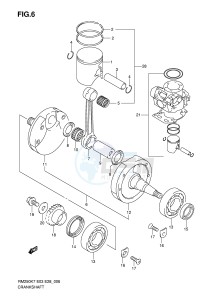 RM250 (E3-E28) drawing CRANKSHAFT