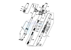XVS A DRAG STAR CLASSIC 1100 drawing FRONT FORK