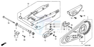 CRF100F9 Europe Direct - (ED / CMF) drawing SWINGARM