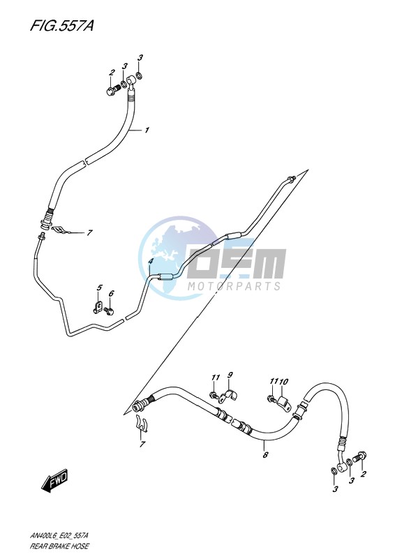 REAR BRAKE HOSE