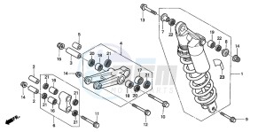 XL650V TRANSALP drawing REAR CUSHION