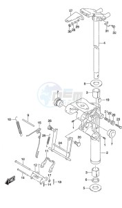 DF 9.9B drawing Swivel Bracket Remote Control