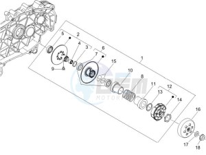 Liberty 150 4t 2v e3 ptt ( Libano - Israele ) Libanon - Israel drawing Driven pulley