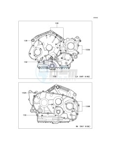 VN 900 D[VULCAN 900 CLASSIC LT] (6F-9F) D6F drawing CRANKCASE BOLT PATTERN