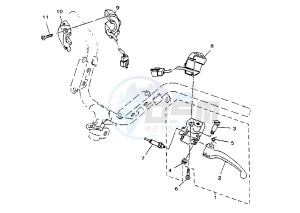 YP MAJESTY 150 drawing HANDLE SWITCH – LEVER