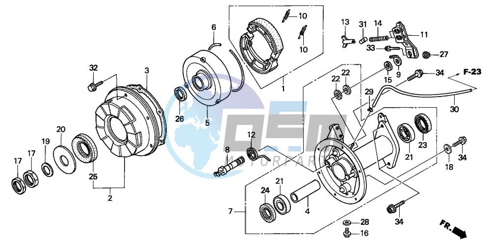 REAR BRAKE DRUM