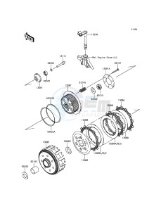 KLX250 KLX250SEF XX (EU ME A(FRICA) drawing Clutch