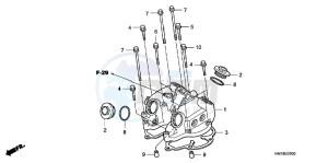 TRX400XD TRX400XD Australia - (U) drawing CYLINDER HEAD COVER