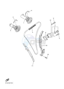 WR450F (1DXA) drawing CAMSHAFT & CHAIN