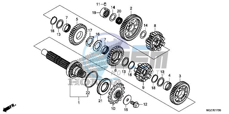 TRANSMISSION (COUNTERSHAFT)