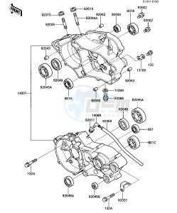 KX 80 G [KX80] (G1-G2) [KX80] drawing CRANKCASE