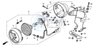 CG125ES drawing HEADLIGHT