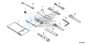 CBR500RAF CBR500R UK - (E) drawing TOOLS