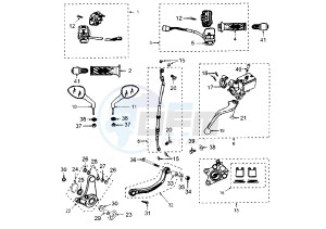 X RACE - 50 cc drawing BRAKE CYLINDER-CALIPER A.J.P.